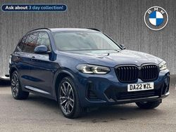 Blue Used 2022 BMW X3 M Sport SUV | £32,569 (Fair price)