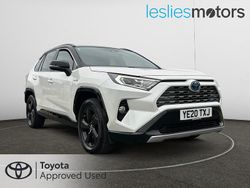 White/black Used 2020 Toyota RAV4 Hybrid SUV | £27,799 (Fair price)