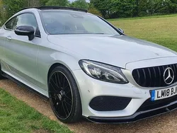 Silver Used 2018 Mercedes C250 AMG Line Premium Plus Coupe | £14,995 (Fair price)