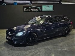 Blue Used 2017 Mercedes C220 AMG line Estate | £14,444 (A bit pricey)