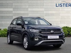 Deep black Used 2021 VW T-Cross SE SUV | £14,400 (Fair price)