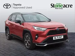 Red/black Used 2021 Toyota RAV4 Hybrid SUV | £32,500 (Fair price)