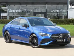 Blue Used 2024 Mercedes CLA220 AMG Line Premium Plus Sedan | £32,600 (Fair price)