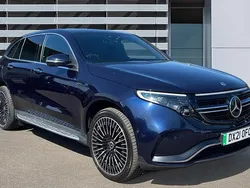 Blue Used 2021 Mercedes EQC400 AMG Line Premium Plus SUV | £26,937 (A bit pricey)