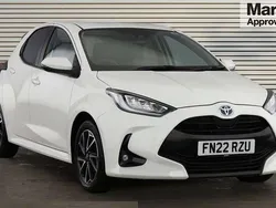White Used 2022 Toyota Yaris Hybrid Design Hatchback | £16,881 (Fair price)