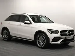 White Used 2020 Mercedes GLC300 AMG Line Premium Estate | £28,495 (Fair price)