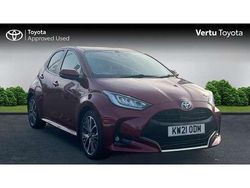 Red Used 2021 Toyota Yaris Hybrid Hatchback | £17,965 (A bit pricey)