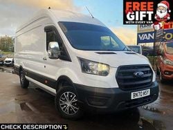 White Used 2020 Ford Transit Van | £8,295 (A bit pricey)
