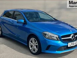 Blue Used 2016 Mercedes A180 Executive Hatchback | £10,690 (Fair price)