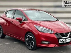 Red Used 2022 Nissan Micra Acenta Hatchback | £11,704 (Fair price)