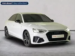 White Used 2024 Audi A4 Black Edition Sedan | £29,737 (Fair price)