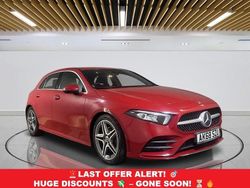Red Used 2019 Mercedes A180 AMG line Hatchback | £12,349 (Fair price)