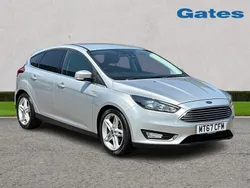 Silver Used 2017 Ford Focus Titanium Hatchback | £8,799 (Fair price)