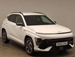 Special solid atlas white New 2025 Hyundai Kona N Line SUV | £28,998 (Good price)