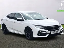 White Used 2021 Honda Civic Sport Hatchback | £16,399 (Good price)