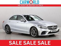 Silver Used 2019 Mercedes C300 AMG line Sedan | £15,974 (Good price)