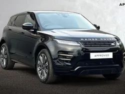 Santorini black New 2025 Land Rover Range Rover evoque Autobiography SUV | £56,358