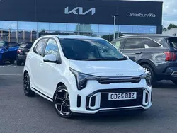 White New 2025 Kia Picanto GT-Line S Hatchback | £20,495 (A bit pricey)