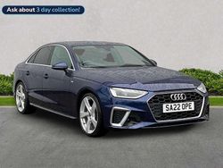 Blue Used 2022 Audi A4 S-Line Sedan | £20,535 (Super price)