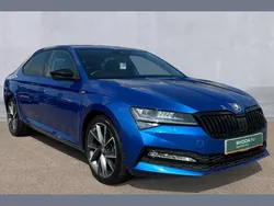 Blue Used 2023 Skoda Superb SportlinePlus Hatchback | £24,390 (Fair price)