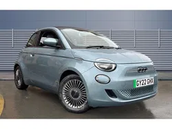 Blue Used 2022 Fiat 500e Icon Cabriolet | £15,004 (Fair price)