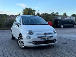White Used 2019 Fiat 500 Lounge Hatchback | £6,990 (Fair price)