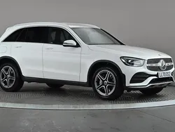 White Used 2021 Mercedes GLC220 AMG line SUV | £26,498 (Fair price)