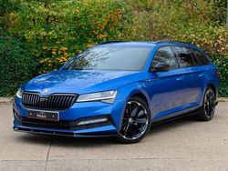 Blue Used 2020 Skoda Superb SportlinePlus Estate | £15,990 (Fair price)