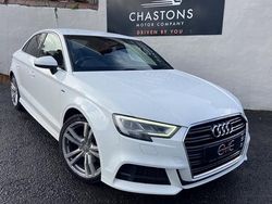 White Used 2018 Audi A3 S-Line Sedan | £13,499 (Fair price)