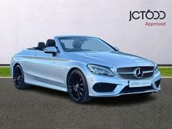 Silver Used 2018 Mercedes C220 AMG line Cabriolet | £17,900 (Fair price)