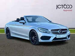 Silver Used 2018 Mercedes C220 AMG line Cabriolet | £19,000 (Fair price)