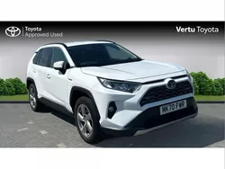 White Used 2020 Toyota RAV4 Hybrid Design SUV | £27,803 (A bit pricey)