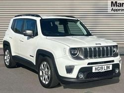 White Used 2019 Jeep Renegade Limited SUV | £13,250 (Fair price)