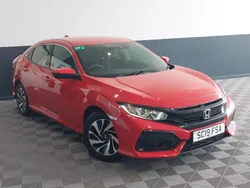 Red Used 2019 Honda Civic SE Hatchback | £11,498 (Fair price)