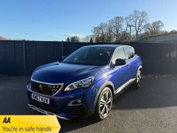 Blue Used 2017 Peugeot 3008 Allure SUV | £10,449 (Fair price)
