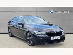 Black Used 2022 BMW 520 M Sport Sedan | £28,332 (Fair price)