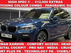 Blue Used 2018 BMW X3 M Sport SUV | £21,450 (A bit pricey)