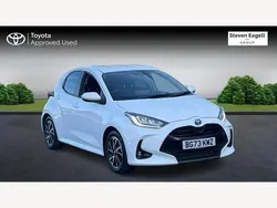 White Used 2023 Toyota Yaris Hybrid Design Hatchback | £17,735 (Fair price)