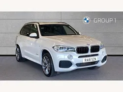 White Used 2018 BMW X5 M Sport SUV | £25,495 (Fair price)