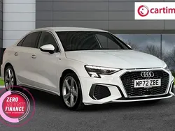 White Used 2022 Audi A3 S-Line Sedan | £18,599 (Fair price)
