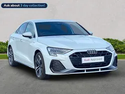 White Used 2025 Audi A3 S-Line Sedan | £30,128 (A bit pricey)