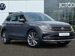 Grey Used 2021 VW Tiguan Elegance SUV | £20,595 (Fair price)