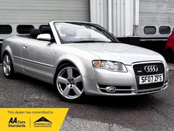 Silver/blue Used 2007 Audi A4 Cabriolet S-Line Cabriolet | £2,999 (Fair price)
