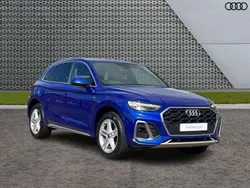 Blue Used 2021 Audi Q5 S-Line SUV | £29,195 (Fair price)
