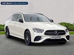White Used 2022 Mercedes E400 AMG line Estate | £42,995 (Expensive)