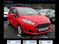 Red Used 2015 Ford Fiesta Zetec Hatchback | £4,199