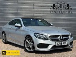 Silver Used 2018 Mercedes C220 AMG line Coupe | £12,499 (Fair price)