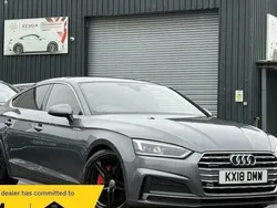 Grey Used 2018 Audi A5 Sportback S-Line Hatchback | £13,990 (Fair price)