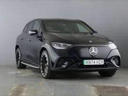Emerald green metallic Used 2024 Mercedes EQE500 AMG line Estate | £68,991