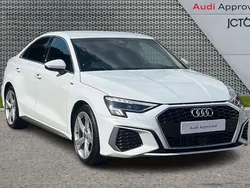 White Used 2023 Audi A3 S-Line Sedan | £22,541 (Good price)